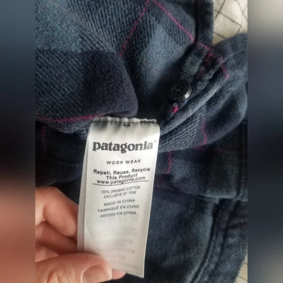 Patagonia Organic Cotton Flannel : Size 2 or XS / S - Picture 3 of 3